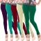 Vivan Creation Women Stylish Colorful Comfortable 5 Pc Cotton Churidaar Leggings Set