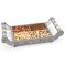Vivan Creation Pure White Metal Dryfruit Tray Handicraft Gift