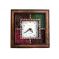 Vivan Creation Antique Handcrafted Gemstone Wooden Wall Clock