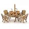 Vivan Creation Unique Design Dining Table Chair Maharaja Set