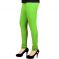 Vivan Creation Women Stylish Sexy Green Color Comfortable Cotton Churidaar Leggings