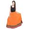 Vivan Creation A Beautiful Rajasthani Orange Skirt With Designer Border Free Size (product Code - Smskt521)