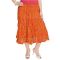 Vivan Creation Rajasthani Ethnic Orange Cotton Short Skirt Free Size