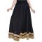 Vivan Creation Rajasthani Ethnic Black Cotton Long Skirt  Free Size