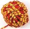 Kuhu Creations Vedroopam Sacred Thread Puja Dhaga, Evil Eye Protection Nazar Suraksha.(red Ylo Knots Silky Rope, 5 Mtrs)