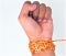 Kuhu Creations Vedroopam Sacred Thread Puja Dhaga, Evil Eye Protection Nazar Suraksha.(red Ylo Knots Silky Rope, 5 Mtrs)