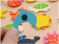 Kuhu Creations Supreme Fridge Magnet Wooden Stickers In Vivid Color Cute And Beautiful. (vivid Color Thin Shapes 06 Pcs)