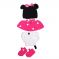 Kuhu Creations New Born Baby And Infant Cute Style Handmade Photography Prop With Crochet Knit. (pink Mnm Style)