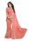 Peach Embroidered Chiffon Saree With Blouse (kms207-9004)