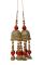 Parecido Designer Traditional Wedding Kaleere set in Golden and Red color for Women