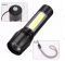 High Quality LED Waterproof Torch Cum Cob Light USB Rechargeable Flashlight