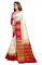 Mahadev Enterprises White And Pink Kanjiwaram Silk Saree With Running Blouse Pics