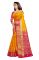 Mahadev Enterprises Chiku And Pink Kanjiwaram Silk Saree With Running Blouse Pics