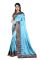 Mahadev Enterprise Turquoise Heavy Paper Silk Saree With Jacquard Blouse Pics
