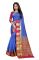 Mahadev Enterprise Blue And Pink Kanjiwaram Silk Saree With Running Blouse Pics