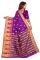 Mahadev Enterprise Purple Jacquard Cotton Silk Saree With Running Blouse Pics