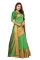 Mahadev Enterprise Parrot Green Jacquard Cotton Silk Saree With Running Blouse Pics