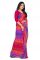 Mahadev Enterprise Multicolor Georgette Leheriya Print Saree With Art Silk Blouse Piece(dc255purple)