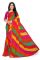 Mahadev Enterprise Multicolor Georgette Leheriya Print Saree With Art Silk Blouse Piece(dc256pink)