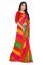 Mahadev Enterprise Multicolor Georgette Leheriya Print Saree With Art Silk Blouse Piece(dc256red)