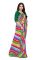 Mahadev Enterprise Multicolor Georgette Leheriya Print Saree With Art Silk Blouse Piece(dc259green)