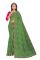 Mahadev Enterprise Printed Georgette Lace Border Saree With Running Blouse Piece (dc262green)`