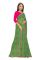 Mahadev Enterprise Printed Georgette Lace Border Saree With Running Blouse Piece (dc262green)`