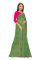 Mahadev Enterprise Printed Georgette Lace Border Saree With Running Blouse Piece (dc263green)