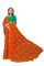 Mahadev Enterprise Printed Georgette Lace Border Saree With Running Blouse Piece (dc262orange)