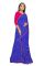 Mahadev Enterprise Printed Georgette Lace Border Saree With Running Blouse Piece (dc263blue)