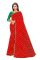 Mahadev Enterprise Printed Georgette Lace Border Saree With Running Blouse Piece (dc263red)