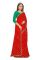 Mahadev Enterprise Printed Georgette Lace Border Saree With Running Blouse Piece (dc263red)