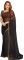Mahadev Enterprise Chiffon Saree With Separate Blouse Piece (dc279black)