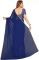 Mahadev Enterprise Chiffon Saree With Separate Blouse Piece (dc279navy Blue)