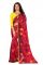 Mahadev Enterprise Chiffon Red Saree With Blouse Piece (dc211 Red