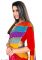 Mahadev Enterprise Heavy Georgette Silk Multicolor Saree With Running Blouse Piece (dc214dark Lehariya)
