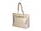 Rysha Gold Pu Self Design Tote Bag For Womens