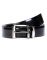 Jl Collections 6 Card Slots Black Men's Leather Wallet & Belt (pack Of 2)