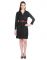 Opus Black Solid Cotton Fusion Wear Women'S Dress