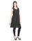Opus Partywear Silk Solid Black Women'S Kurti