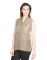 Opus Brown Zackard Casual Self Design Fusion Wear Women'S Kurti
