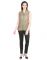 Opus Brown Zackard Casual Self Design Fusion Wear Women'S Kurti