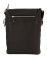 Jl Collections Unisex Leather Black Shoulder Expandable Big Sling Bag With Flap Closure