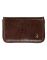 Jl Collections Unisex Brown Leather Business Card Pouch