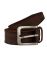 Jl Collections Men's Casual Brown Single Hide Genuine Leather Belt