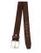 Jl Collections Men's Casual Brown Single Hide Genuine Leather Belt