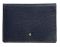 JL Collections Unisex Navy Blue Genuine Leather Card Holder (4 Card Slots)