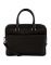 Jl Collections Black Leather Laptop Executive Messenger Bag For Unisex