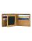 Jl Collections 6 Card Slots Men's Black And Beige Leather Wallet