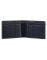 Jl Collections 12 Card Slots Men's Blue Leather Wallet